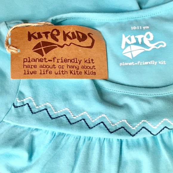 Kite Kids Organic 10/11yrs Blue Top - Picture 4 of 6